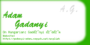 adam gadanyi business card